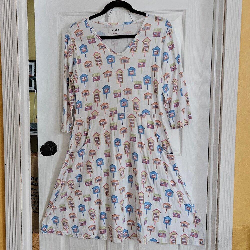 SVAHA Library Houses Rosalind Dress Size M